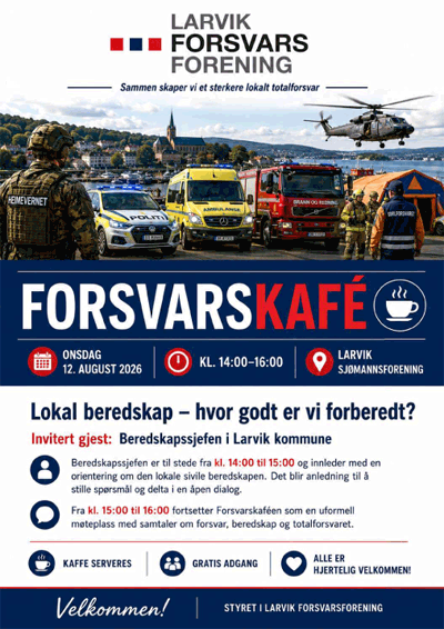 Nytt samarbeid: Velkommen til Forsvarskafé!